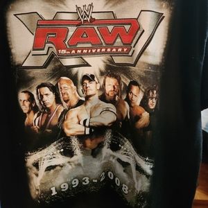 Old school WWE Raw 15th edition shirt
